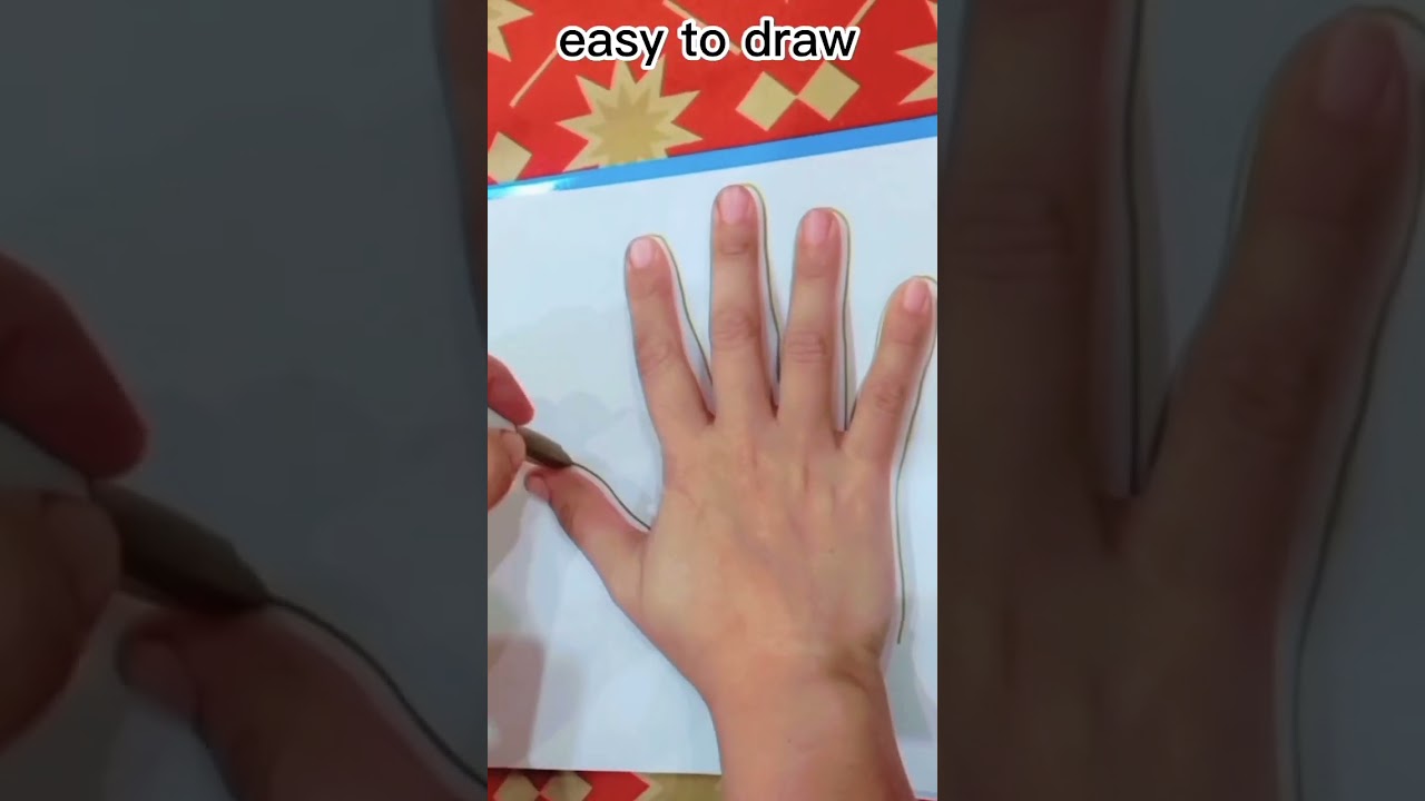 easy to draw hand print turkey #easydrawing #youtubeshort #short #turkeybird