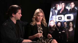 The 100 - Thomas McDonell and Eliza Taylor interview video