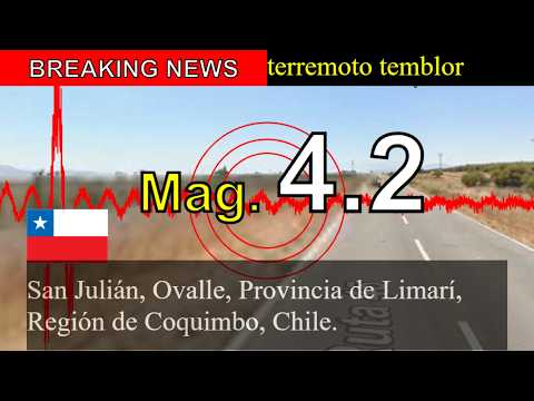 😱🚨Última hora: Sismo de magnitud 4,2 sacude San Julián, Ovalle, provincia de Limarí, región de Coqui