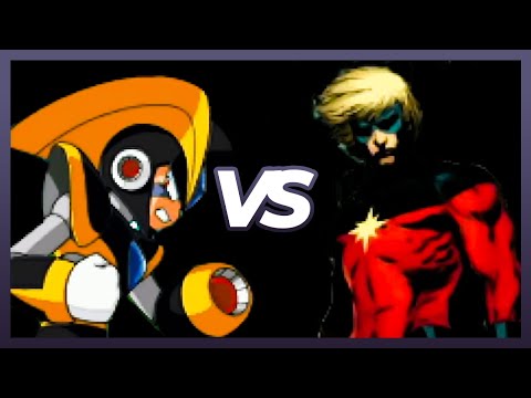 Super Marvel vs. Capcom: Eternity of Heroes (PC) - Bass vs. Mar-vell AI FIGHT Gameplay