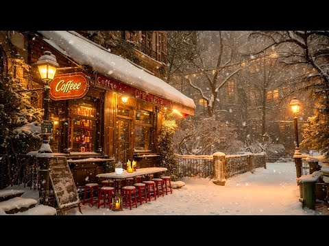 Exquisite Jazz for Deep Relaxation ☕ Cozy Winter Night Café with Smooth Jazz to Lift Your Mood