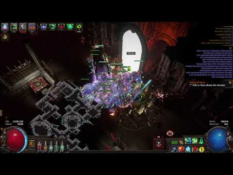 Path of Exile - 【GG DPS Carrionmancer】 3.21 V💀s 【 Crimson Temple Boss Fight 】
