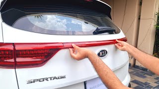 How to replace reflector strip on liftgate of Kia Sportage
