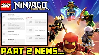 PART 2 Release Date & Episode Titles Surface, BUT IS IT REAL? Ninjago Dragons Rising Season 2 News!