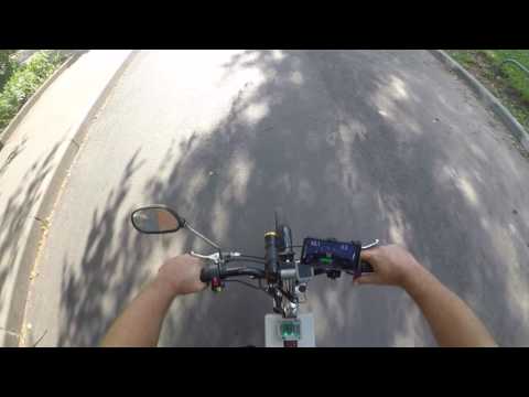 Demo of the device on the e-bike