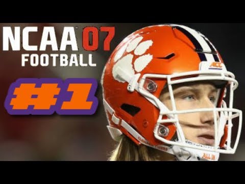 NCAA Football 07 PS2 Gameplay 2019 Clemson Tigers Ep.1 (First Game vs Ohio State)