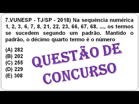 QUESTÃO DE CONCURSO | Matemática - Aula 7
