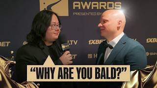 magixx asking hard-hitting questions at HLTV Awards 2025