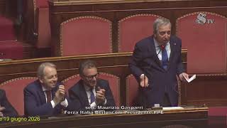 GASPARRI REPLICA A MELONI: “DRAGHI PARLA DI 1200 MILIARDI, È FACILE QUANDO NON GOVERNI"