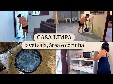 VLOG | Limpeza da casa 🏠| Cozinhei feijão e arroz pra semana