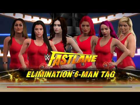 WWE 2K17 Baywatch 6 Woman Tag