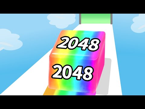 [Mobile Game] Collect number jellies to create giant cubes! Jelly Run 2048