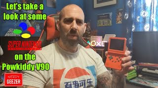 Let's take a look at some SNES on the Powkiddy V90