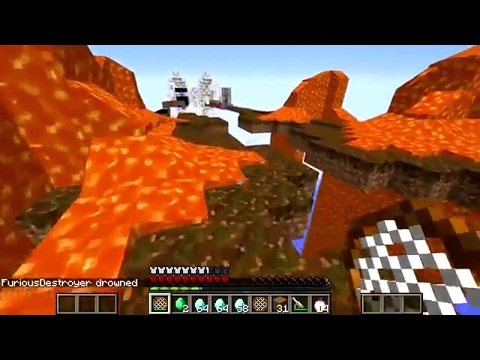 Minecraft MINI GAME LAVA SKULLS LUCKY BLOCK RACE