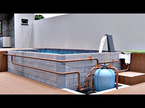 Masonry Swimming Pool - Hydraulic Installation | Hydraulic Installation | Dutram |