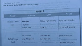 hotels ielts listening test 2 book 2 //ieltswithAman