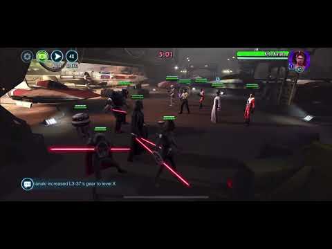 SWGoH GAC using Anakin two ways to two shot Mon Mothma in 2 minutes