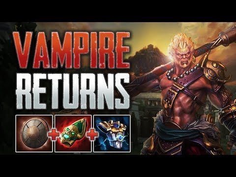 Vampire Build Returns! Sun Wukong Solo Gameplay (SMITE Conquest)