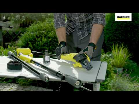 Akumuliatorinis pjūklas Karcher PSW 18-20 (be akumuliatoriaus ir kroviklio) video
