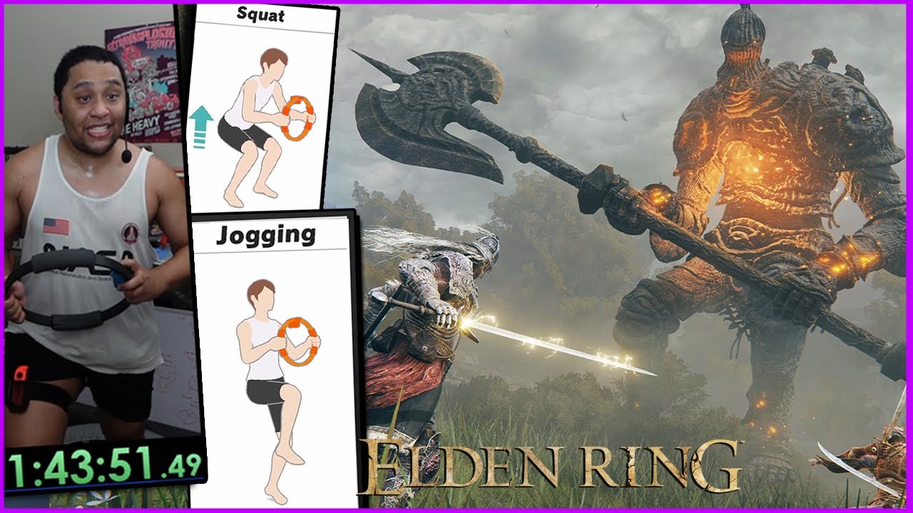 I played Elden Ring with EXERCISE CONTROLS - Elden Ring Fit - YouTube