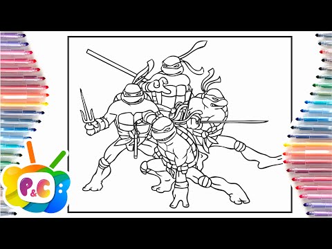 Ninja Turtles coloring pages /  Teenage Mutant Ninja Turtles / Rob Gasser - Superhero [NCS Release]