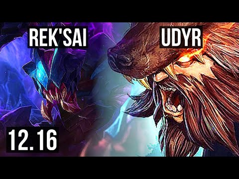 REK'SAI vs UDYR (JNG) | 15/2/9, Legendary, 900+ games | KR Diamond | 12.16