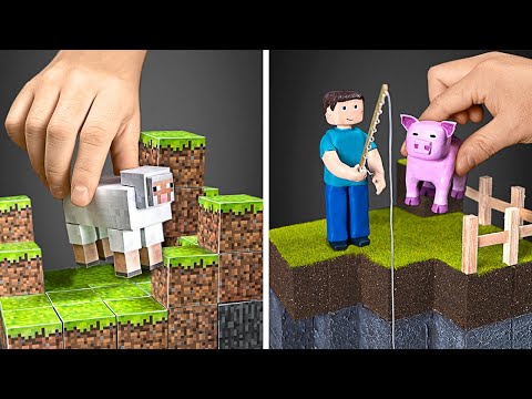 5-Year Craft: Tiny Minecraft World Dioramas Challenge