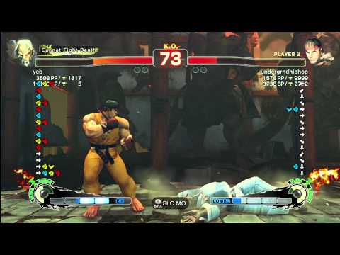 SSF4 AE US Ranked: yeb(Gen) vs undergrndhihop(Ryu)