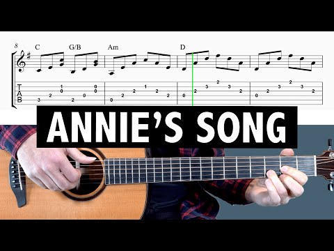 John Denver - Annie's Song / Guitar Tutorial (CHORDS)
