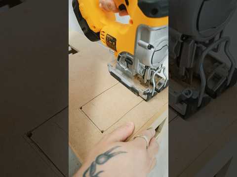 Cutting out windows #miniature #dollhouse #diy