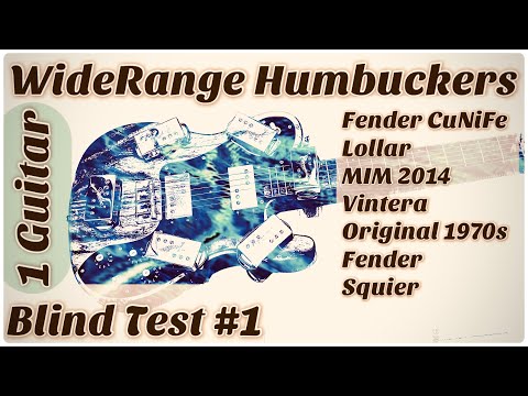 Blind Test - Wide Range Humbuckers - 1 Guitar - 70s, CuNiFe Fender, Lollar, Vintera Squier, MIM WRHB