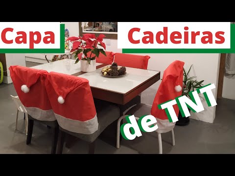 DIY: Capa de Cadeira Natalina com TNT | Natal