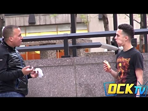 Eating Peoples Food In Public PRANK!