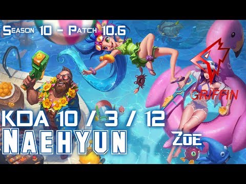 GRF Naehyun ZOE vs TALON Mid - Patch 10.6 KR Ranked