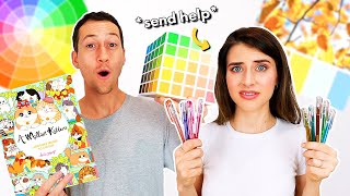 My FIANCE CONTROLS My COLORING for a DAY!? (send help 😅)
