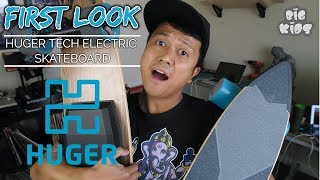 HUGER TECH ELECTRIC ⚡ SKATEBOARD - FIRST LOOK 😀