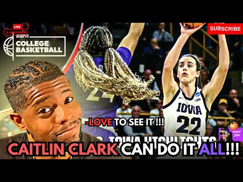 CAITLIN CLARK CAN DO IT ALL!!! Iowa Vs Holy Cross  | REACTION!!!