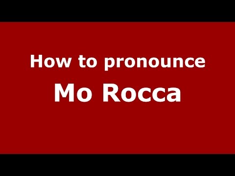 How to pronounce Mo Rocca (American English/US)  - PronounceNames.com