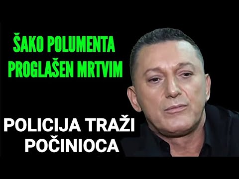 ŠAKO POLUMENTA PROGLAŠEN MRTVIM! POLICIJA TRAŽI POČINIOCA! Porodica Proživela Pakao,Oglasio se Pevač
