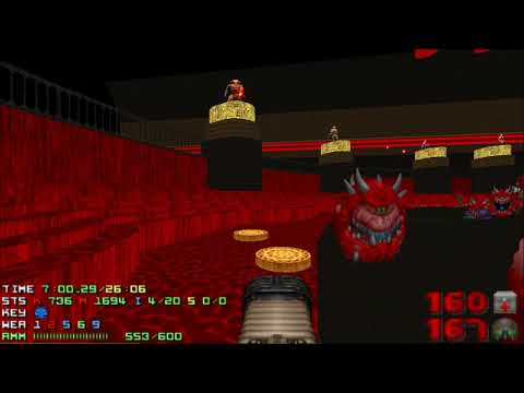 Doom 2 Death in Excess Level 6 UV [TAS] with 100.1% in 25:55 (Misfortune)
