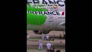 Download lagu Protesters Painting A Boeing 777 🤬 | My Honest Reaction 💀 mp3