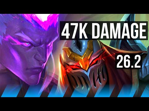 BRAND vs ZED (MID) | 10k gold comeback, 47K damage | KR Grandmaster | 26.2