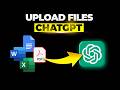 How To Upload Files To ChatGPT Beginner S Guide