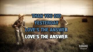 Love&#39;s The Answer : Tanya Tucker | Karaoke with Lyrics