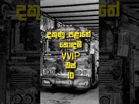 දකුණු පළාතේ හොදම VVIP බස් දහය❤️ හොඳම බස් එක comments කරන්න😁#viralvideo #vip #love #bus #shortvideo