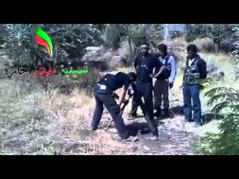 استهداف  قوات النظام بقذائف الهاون من قبل كتيبة مجاهدي حوران في الحارة في محافظة درعا