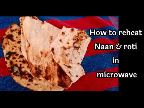 how to reheat naan & roti in microwave | how to reheat roti in microwave #microwavehacks