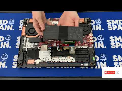 How to Battery Replacement Asus ROG Strix G17 G712LW Dissasembly