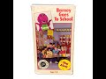 Barney Goes To School Full 1992 Barney Home Video VHS