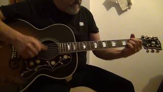 Death don't have no mercy - Rev. Gary Davis - Gibson J 200 standard.Revisited by Claudio Fiammenghi.